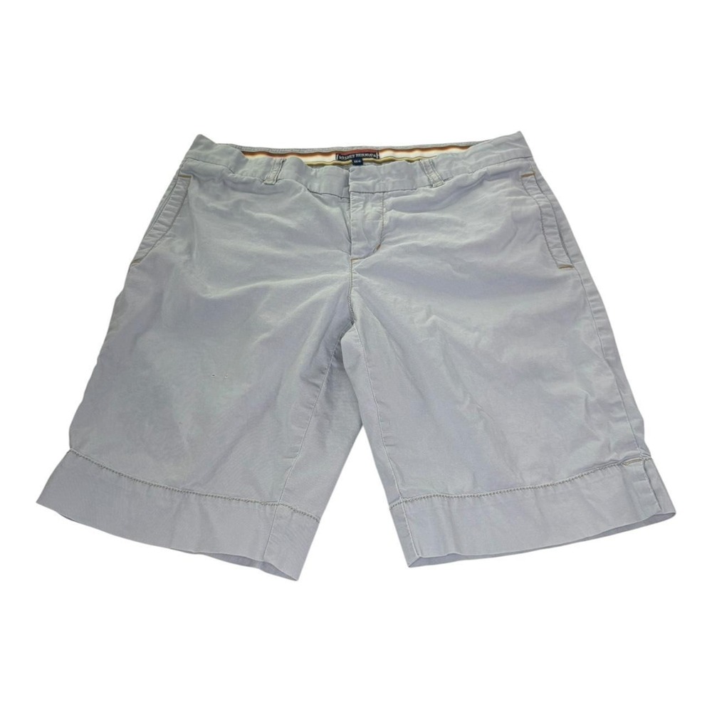 Polo Jeans Ralph Lauren Kelsey Bermuda Shorts Gray Chino Women's 6 Cotton 28